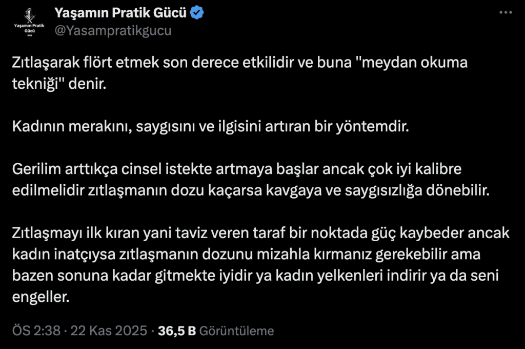Zıtlaşarak Flört Etmek